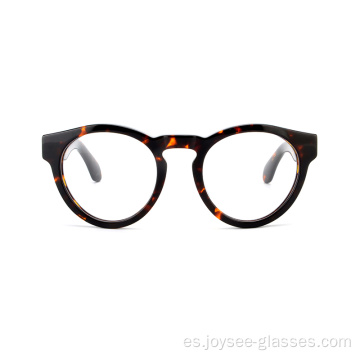 NUEVA LLEGA ACETATO COMPLETO ACETATE REDONDO REDONDO SPECTACLES Marcos de gafas hechas a mano